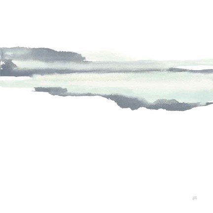 Framed Mint Slate I Print