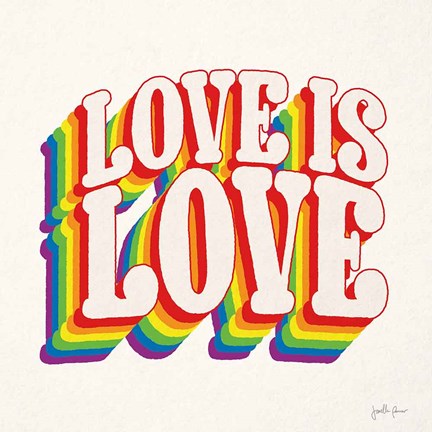 Framed Love is Love I Print