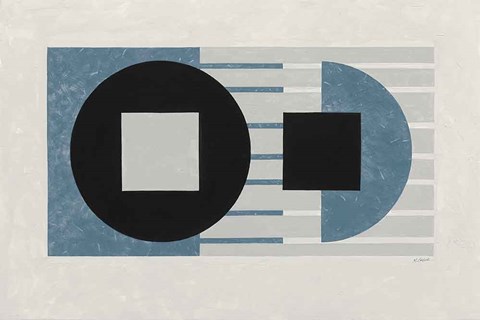 Framed Laterally Speaking Blue Print