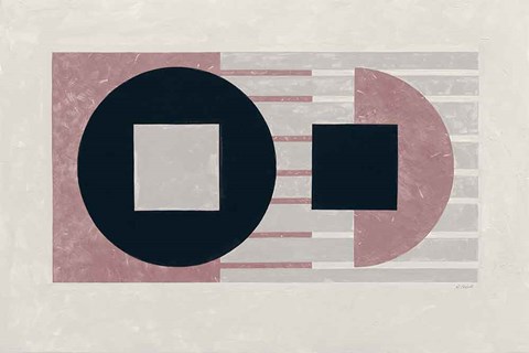 Framed Laterally Speaking Mauve Print