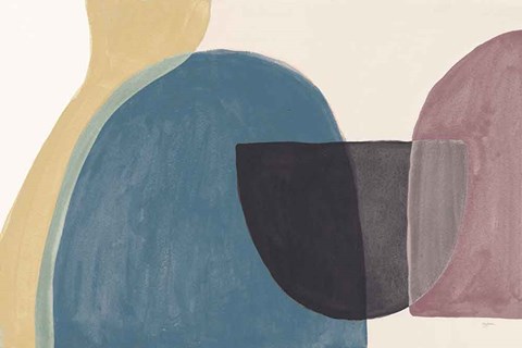 Framed Sandy Balance II Dark Print