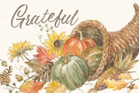 Framed Happy Harvest II Print