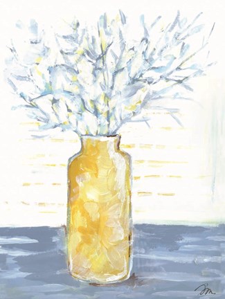 Framed Blue Branches Print