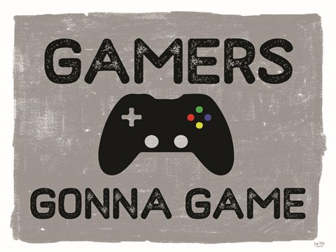 Framed Gamers Gonne Game Print