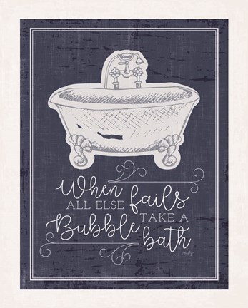 Framed Bubble Bath Print