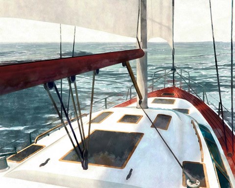 Framed Sailing the Seas I Print