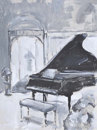 Framed Piano Blues VI Print
