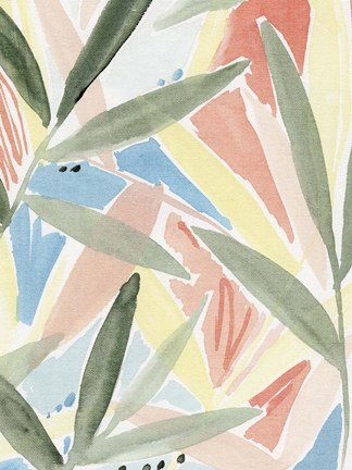 Framed Tropical Impression IV Print