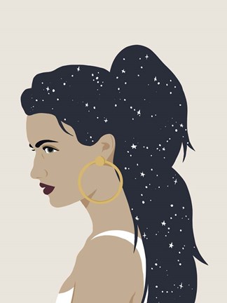 Framed Heavenly Hair III Print