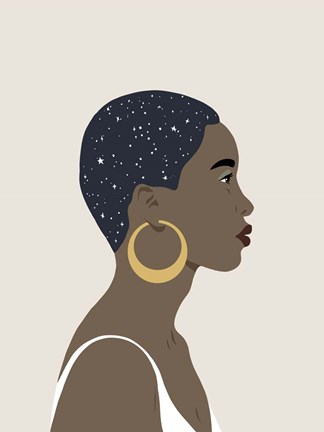 Framed Heavenly Hair IV Print