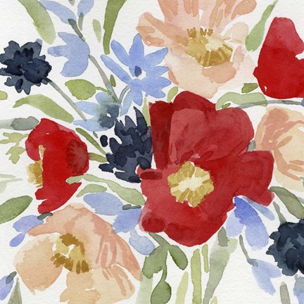 Framed Indian Summer Bouquet II Print