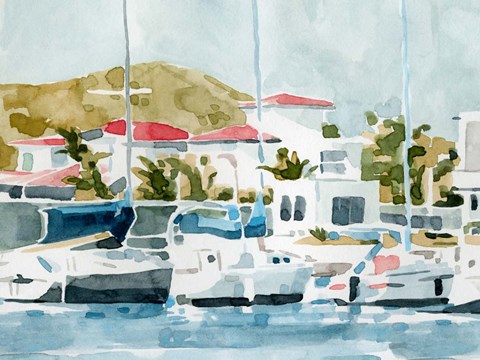 Framed Vintage Vacation I Print