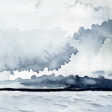 Framed Passing Rain Storm IV Print