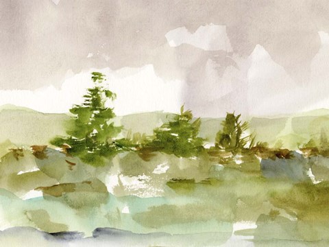 Framed Morning Retreat I Print