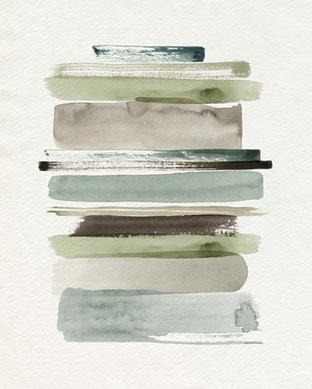 Framed Grass Stains II Print