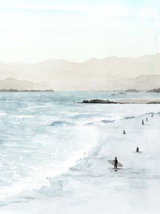 Framed In the Surf II Print