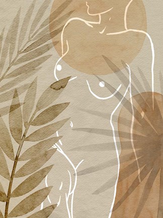 Framed Terracotta Shadows II Print