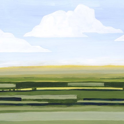 Framed Pastoral Glow II Print