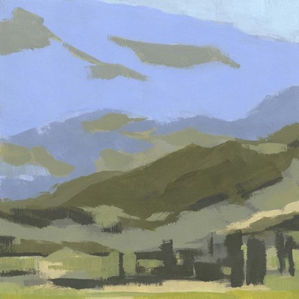 Framed Blue Ridge Foothills II Print