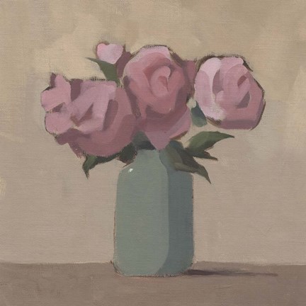 Framed Spring Vase I Print