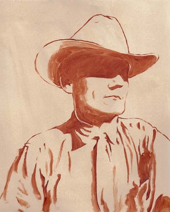 Framed Man of the West I Print