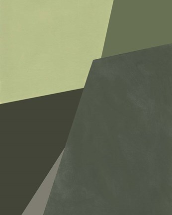 Framed Sage Prism I Print