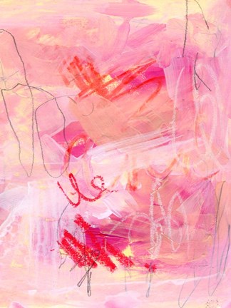 Framed Chroma Pink II Print