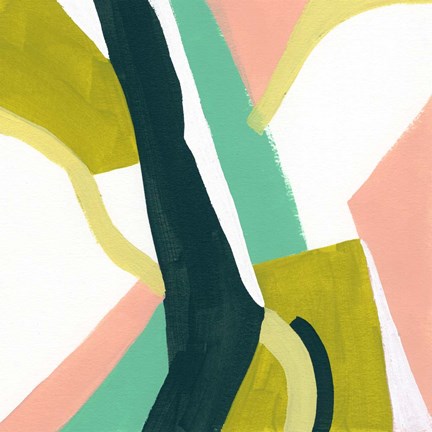 Framed Ribbon Relief II Print