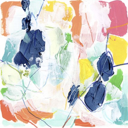 Framed Impasto Kaleidoscope II Print