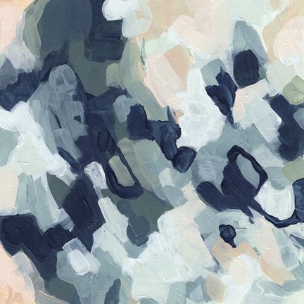 Framed Dappled Abstract I Print