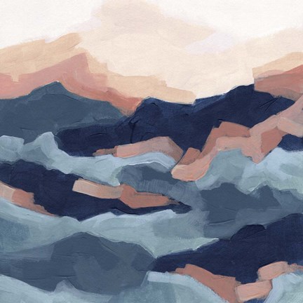 Framed Bluescape II Print