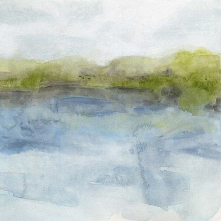 Framed Watermark Shoreline II Print