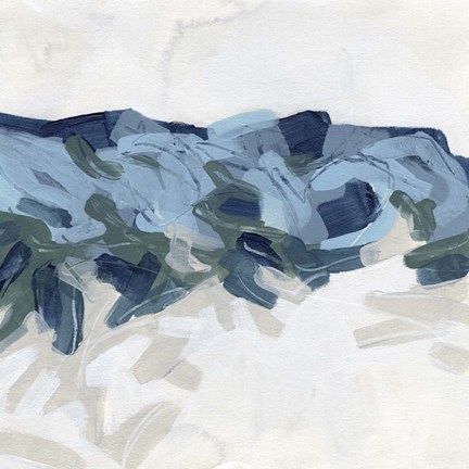 Framed Mountain Strata I Print