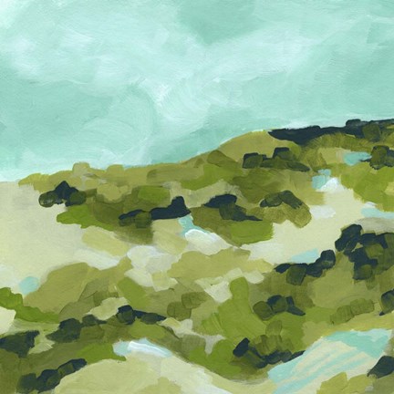 Framed Spring Hillside II Print