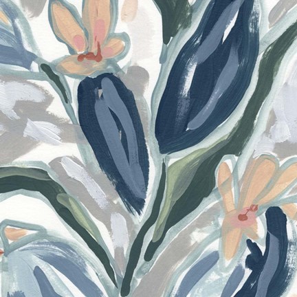 Framed Expressive Garden II Print