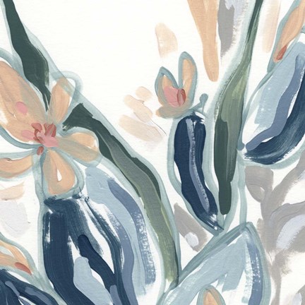 Framed Expressive Garden IV Print