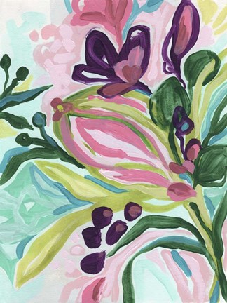 Framed Tropic Expression I Print