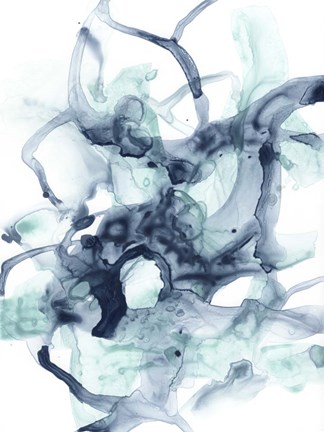 Framed Blue Cavern II Print