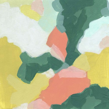 Framed Melon Mosaic II Print