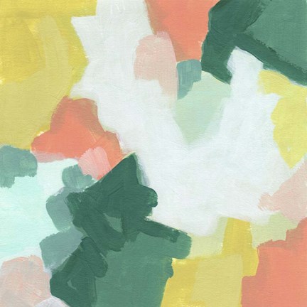 Framed Melon Mosaic III Print