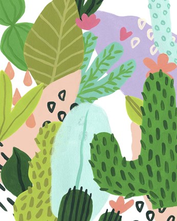 Framed Party Plants II Print