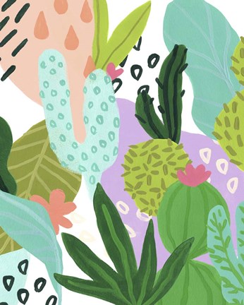 Framed Party Plants III Print