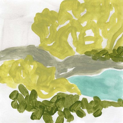 Framed Landscape Cameo VII Print