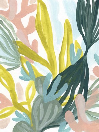 Framed Coral Garden II Print