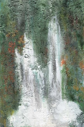 Framed Waterfall in Paradise II Print