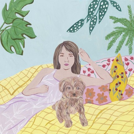 Framed Lazy Afternoon I Print