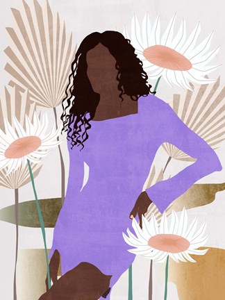 Framed Sun Kissed Woman III Print