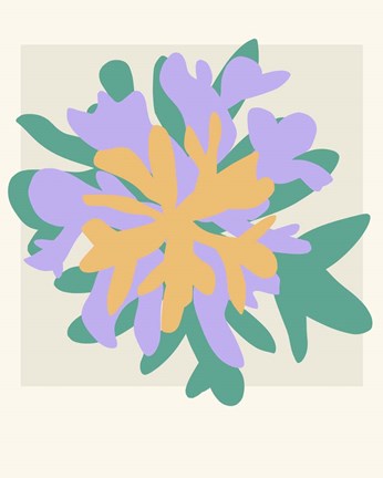 Framed Coral Bloom I Print