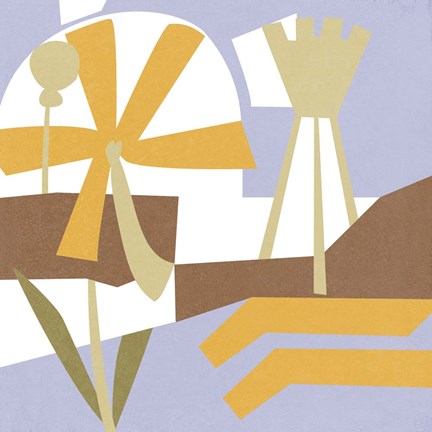 Framed Lavenderland Pinwheel III Print