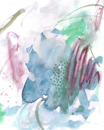 Framed Magenta Wave Form III Print